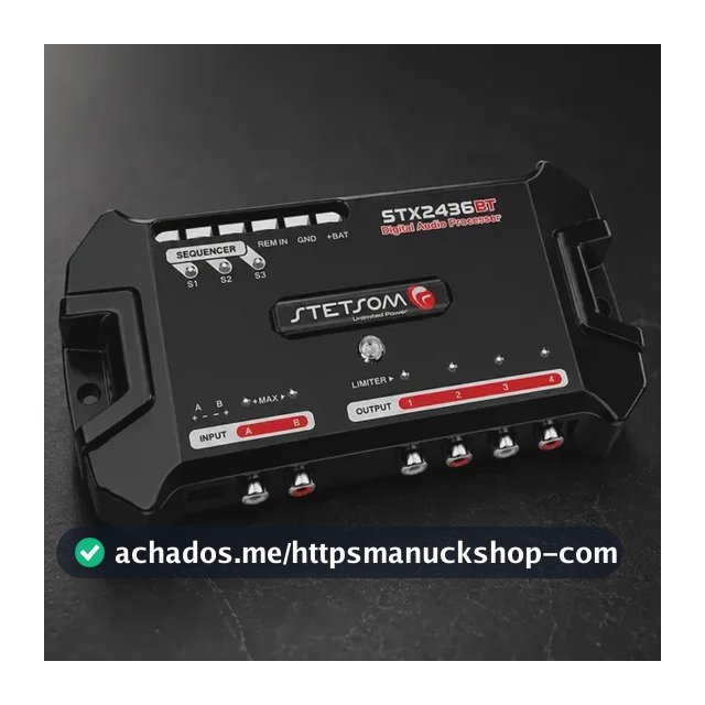 Processador de Áudio Digital Stetsom STX2436BT com Bluetooth TOP
