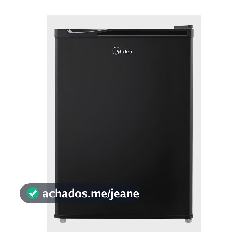 Frigobar 67 Litros Black Edition Inverter Bivolt Midea Preto
