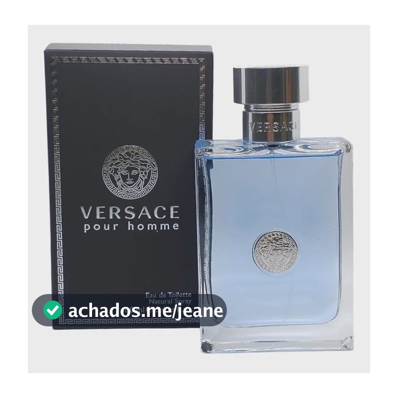 Perfume Versace Pour Homme Eau de Toilette Masculino 100ml Amadeirado