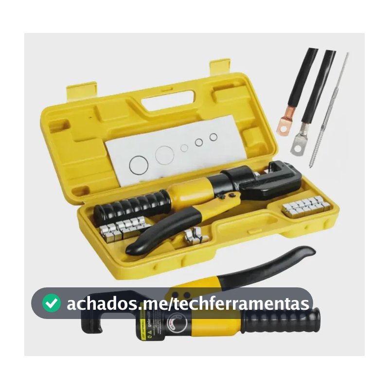 Alicate Crimpador Hidráulico Prensa Crimpa Terminal 4 A 70mm,Alicate Hidráulico para Crimpagem de Terminais 4 mm a 70 mm Com Maleta e Matrizes,Produtos de alta qualidade e estoque abundante