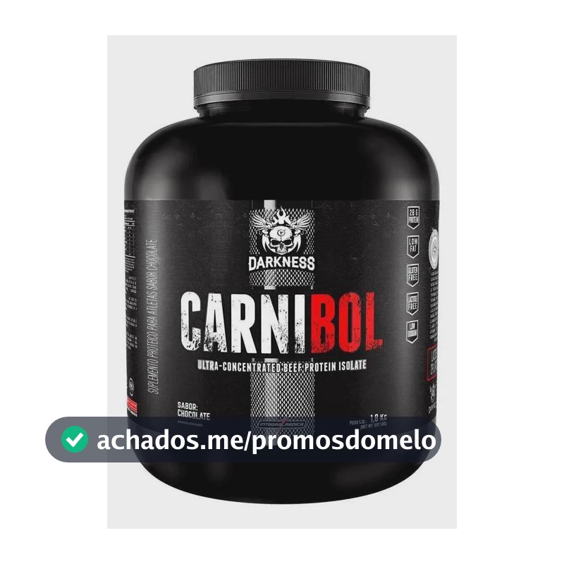 Proteína Darkness Carnibol Beef em pó sabor Chocolate x 1.8kg