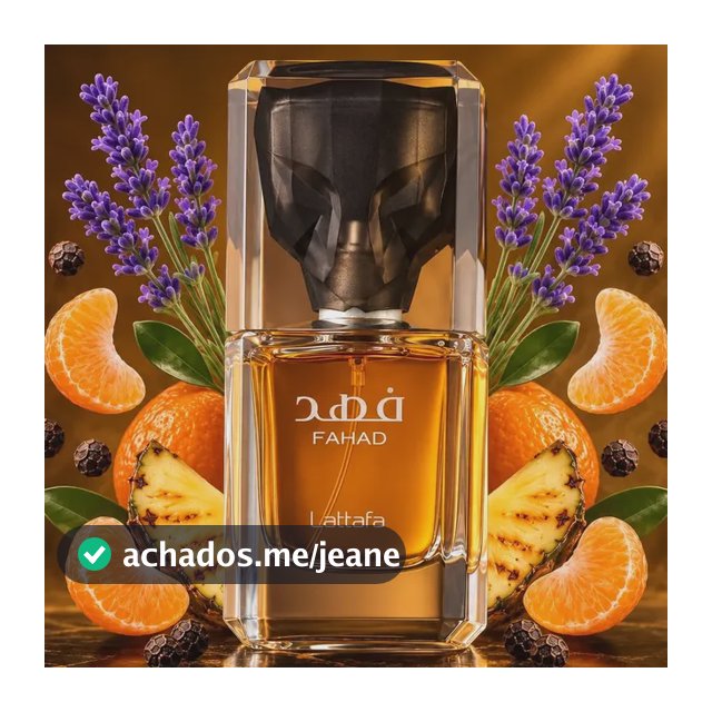 Perfume Fahad 80ml Edp Original Com Selo Da Lattafa