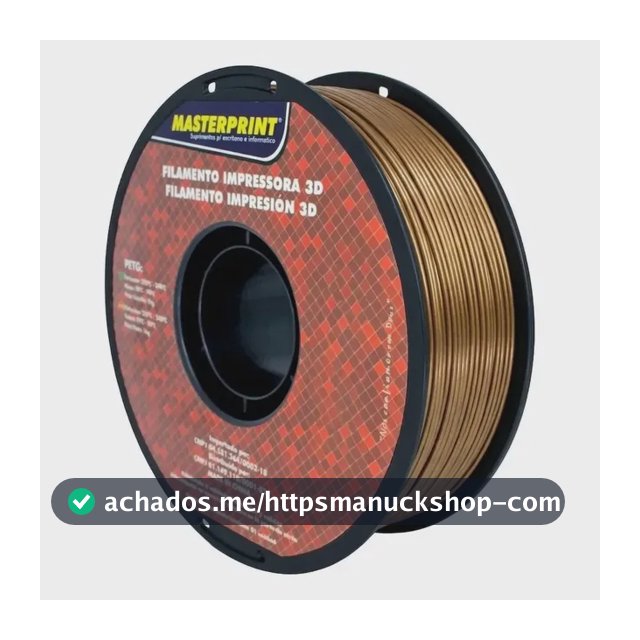 Filamento De Impressora 3d Petg 1,75mm 1kg Masterprint Bronze