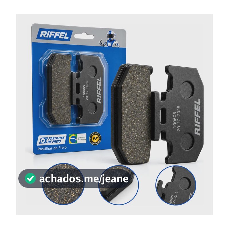 Pastilha Freio Traseira Moto Fazer Lander Tenere 250 Riffel