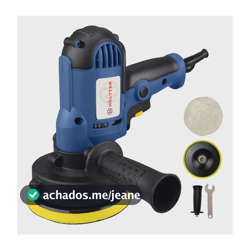 Polidora elétrica de mão Holtter Ferramentas Lixadeira Politriz 600W Cor Azul