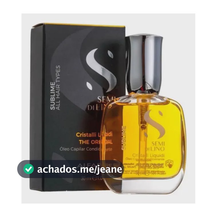 Óleo Alfaparf Cristal liquido 30ml Semi Di Lino