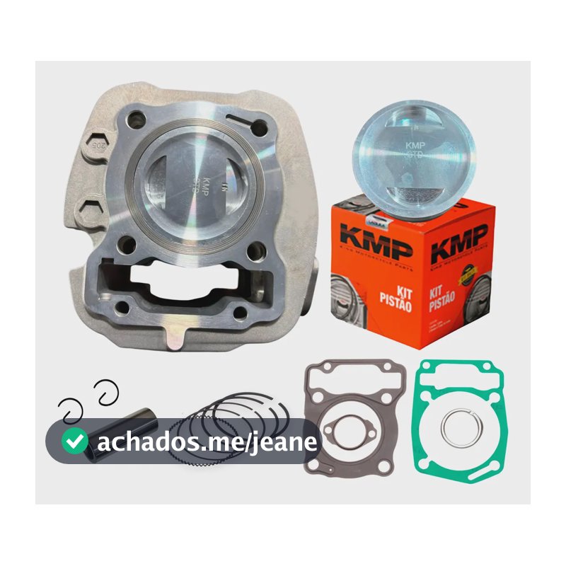 Kit Cilindro 205cc P/ Cg 160/xre 190 Gasolina Com Cavas