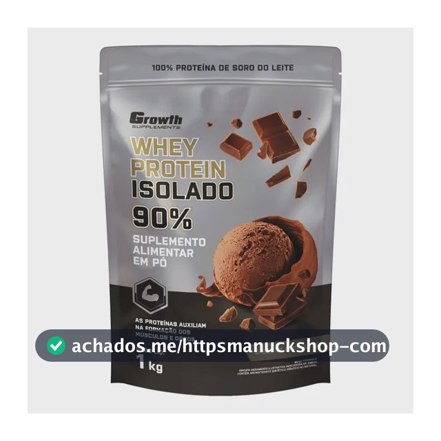 Whey Protein Isolado 1kg Growth Supplements - Chocolate