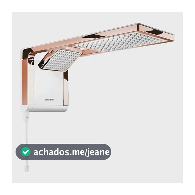Ducha Lorenzetti Acqua Duo Ultra Branco Rose Gold 127v-220v