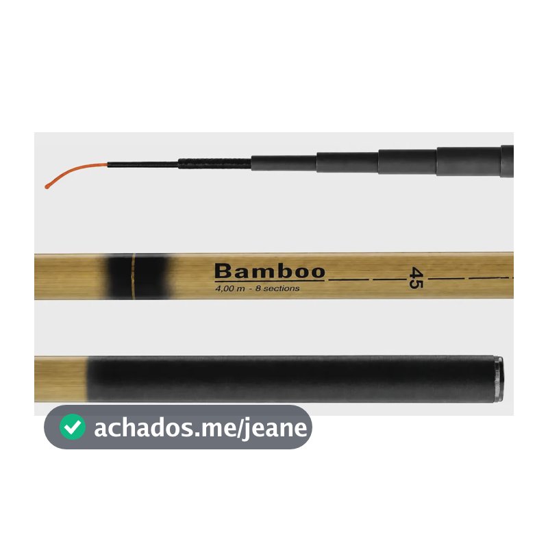 Vara Telescopia Bamboo 4008 4.00metros 08 Partes - Marine