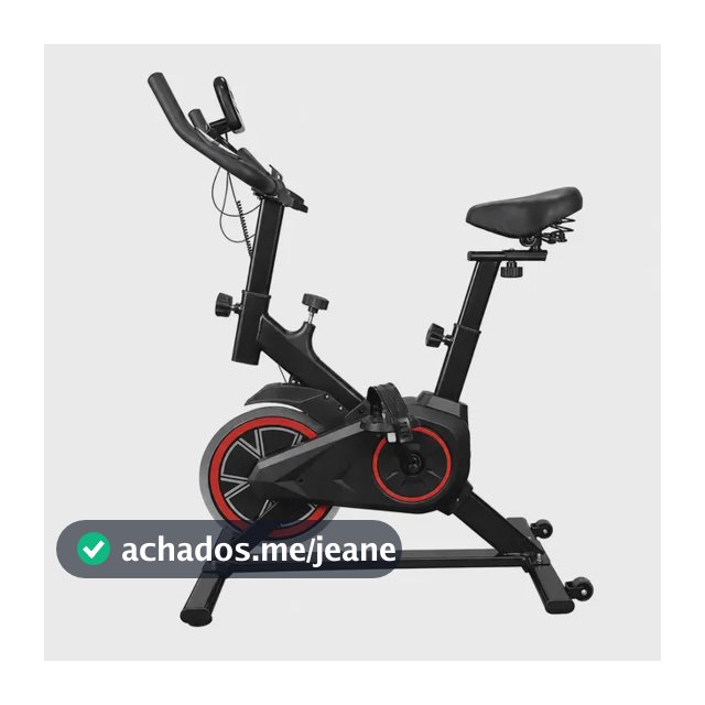 Bicicleta Ergométrica Spinning Com Volante e Display LCD Guidão Ajustáve