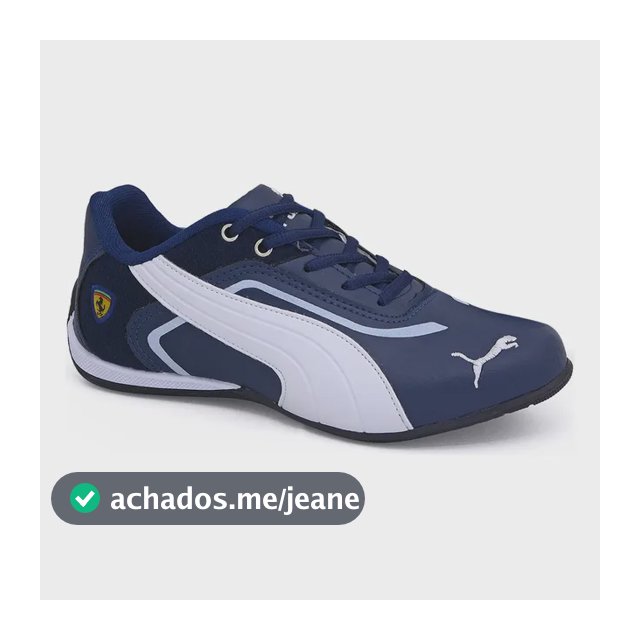 Tênis Puma Ferrari Scuderia Masculino Clássico Motorsport Azul-marinho 41 Br