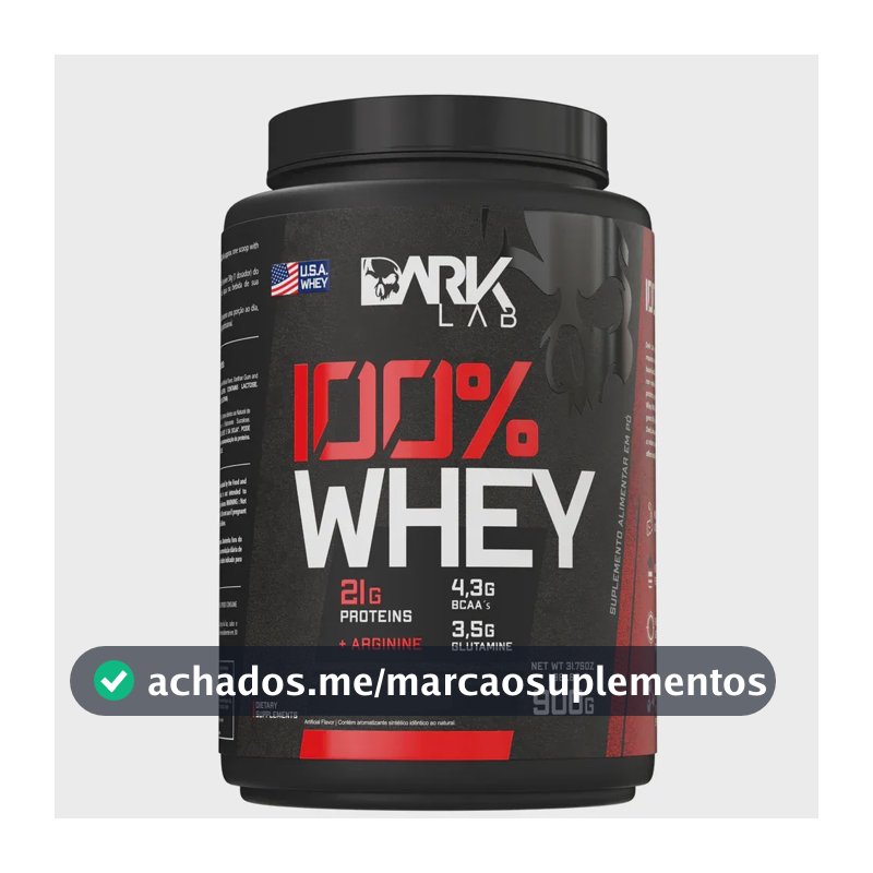 100% Whey Protein 900g Sabores - Banoffee Dark Lab