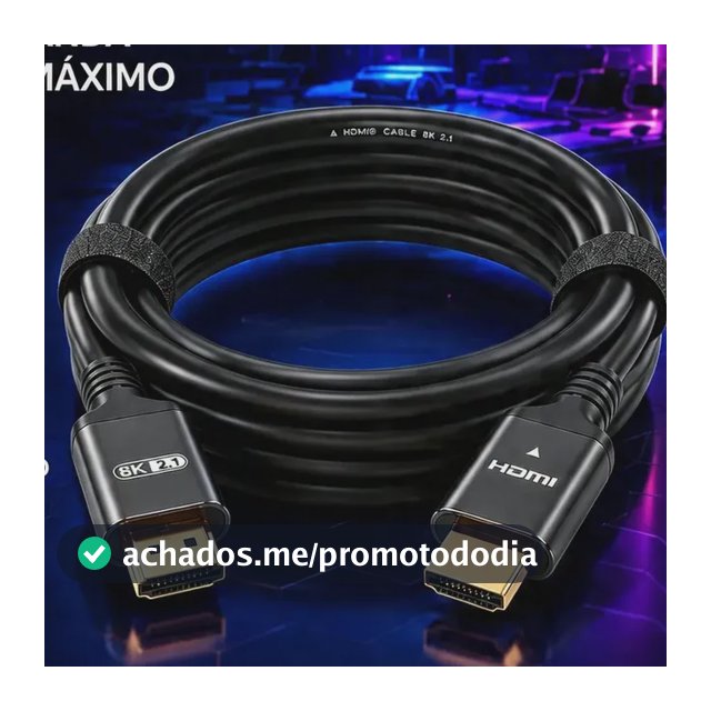 Cabo HDMI 8K 2.1 Blackone 2m Compatível PS5 Xbox 48Gbps Conector Ouro