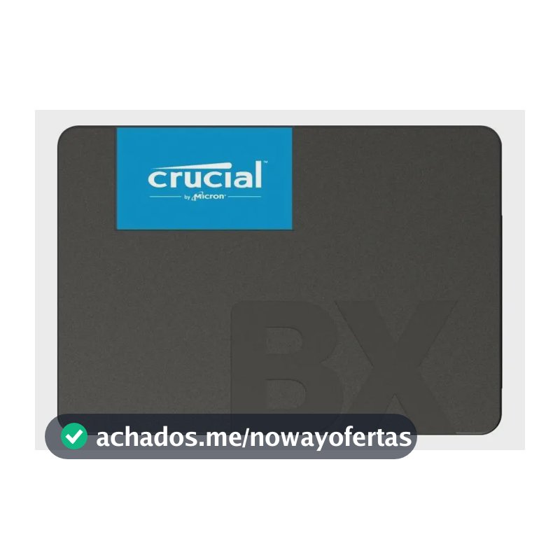 Ssd 1tb Sata Iii 2,5 Pol. Crucial Bx500 Ct1000bx500ssd1 Velocidade De Leitura Até 540mb/s Disco Sólido Interno