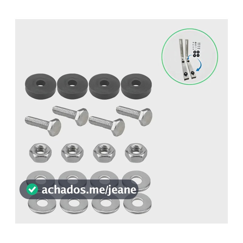 02 Kit Fixação P/ Suporte Condensador Split Ar Condicionado