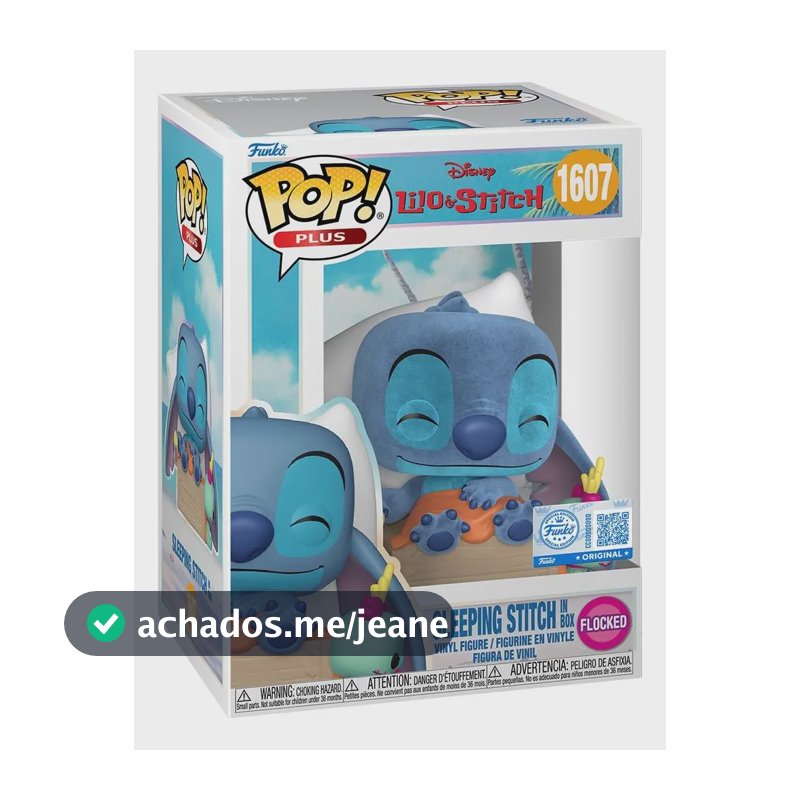 Funko Pop Lilo Stitch Sleeping Flocked 1607