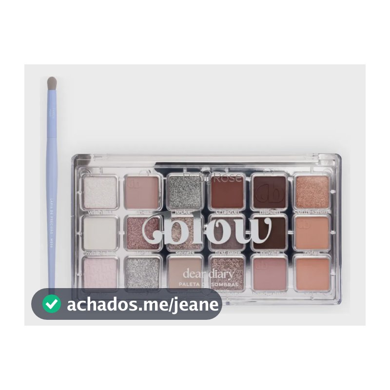 Paleta De Sombras Dear Diary Ruby Rose® + Pincel De Precisão