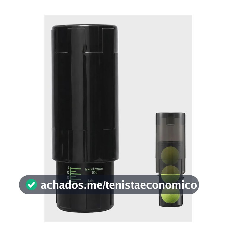 Preservador De Pressão Para Bolas De Tênis E Padel Preto