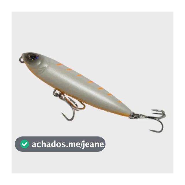 Isca Artificial Mad Dog 7,5cm 8g Branco C/ Laranja - Yara Cor 74 Branco c/ Laranja