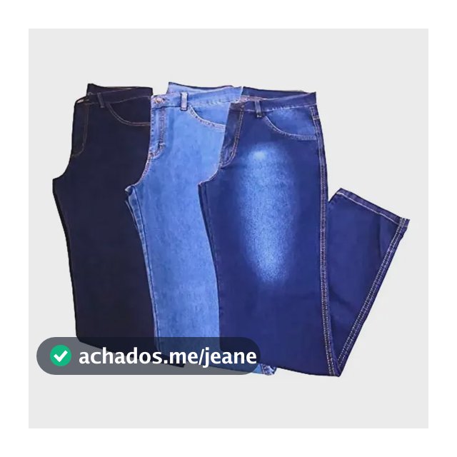 Kit 3 Calça Jeans Tradicional Masculina A Pronta Entrega