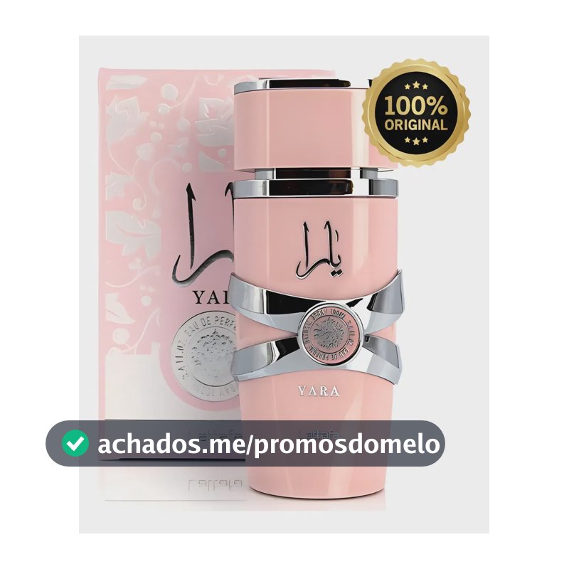 Perfume Árabe Feminino Yara Lattafa Eau De Parfum 100 Ml Original Lacrado
