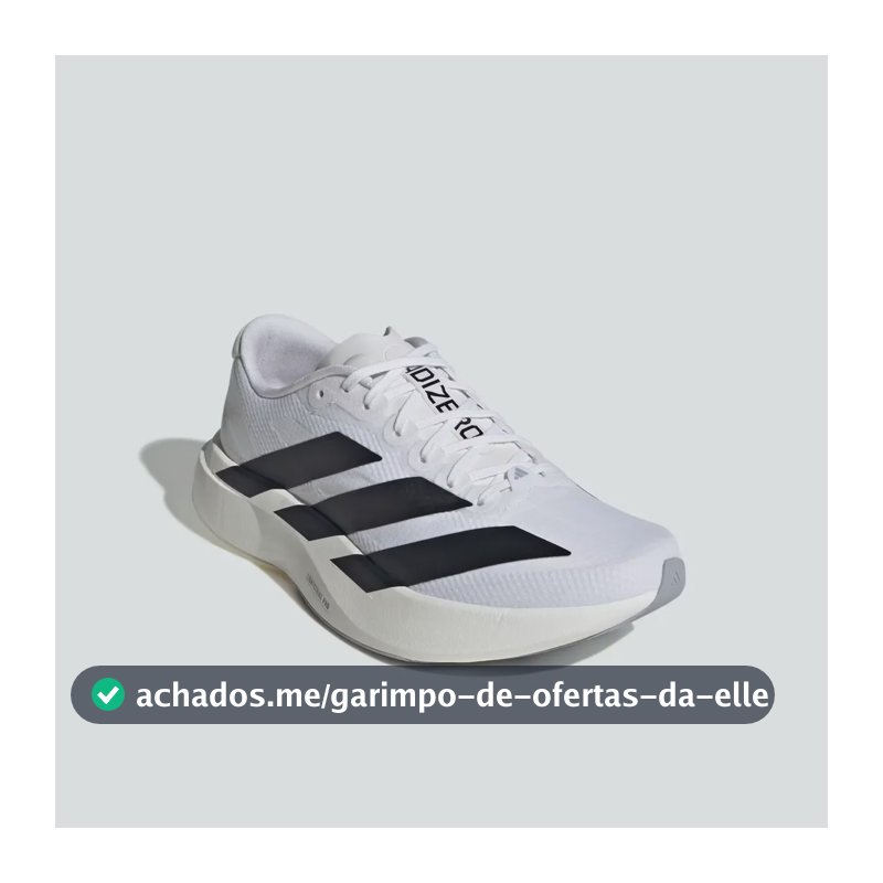 Tenis Corrida adidas Adizero Evo Sl Esportivo Performance Branco/preto 39 Br