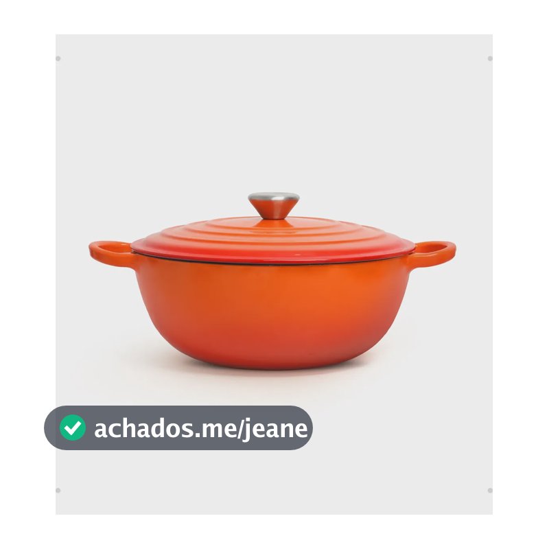 Panela Caçarola Esmaltado 26cm Antiaderente Indução E Forno Laranja