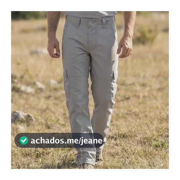 Calça Cargo Masculina Slim 6 Bolsos Ripstop Resgate