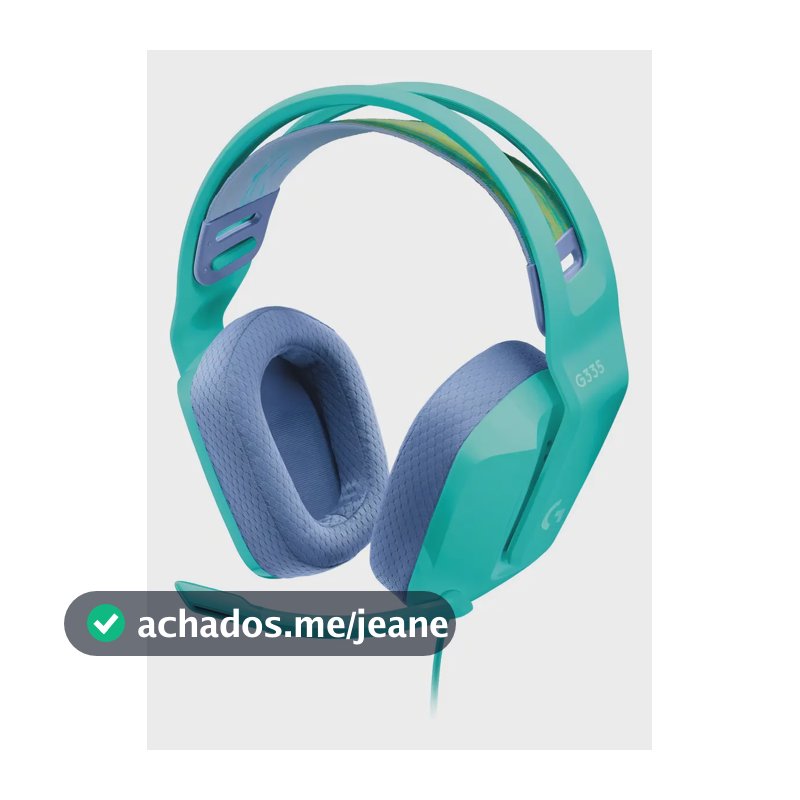 Headset Gamer Logitech G335 - Mint Verde