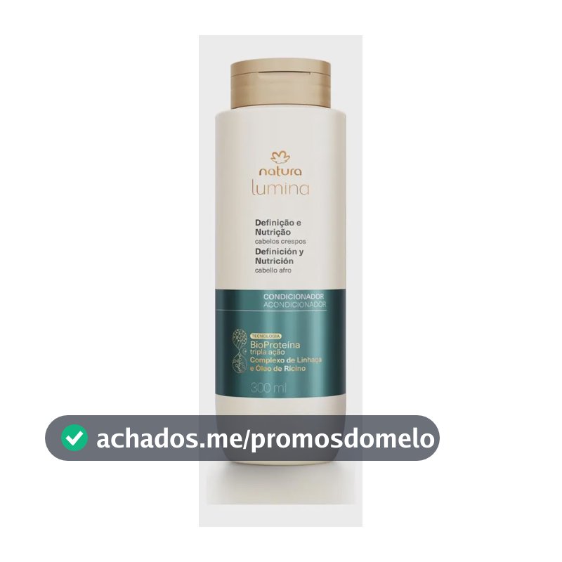 Condicionador Nutritivo Para Cabelos Crespos Lumina 300 Ml