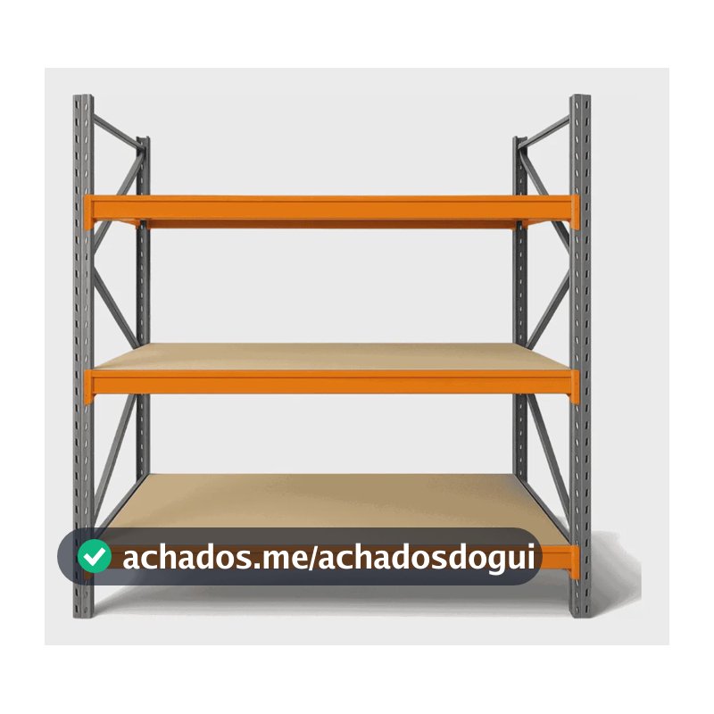 Mini Porta Pallet Palete Inicial Slim Com Mdf Cru 200x180x60 Não Possui
