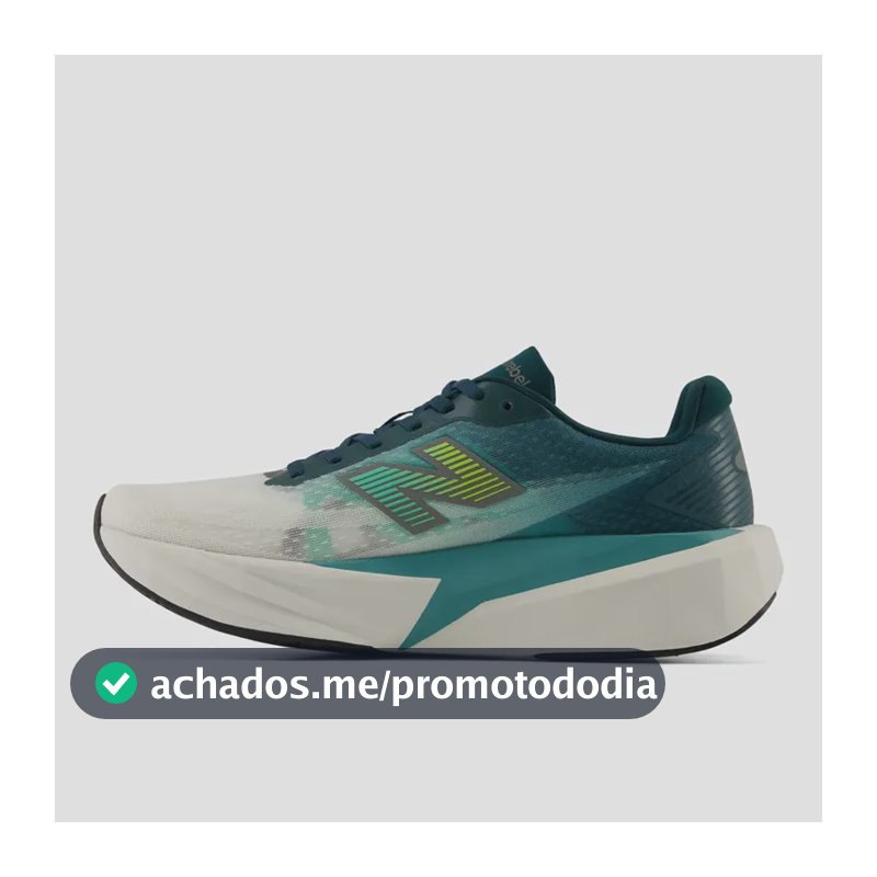 Tênis Fuelcell Rebel V5 - New Balance Verde Azulado Verde Escuro 41 Br