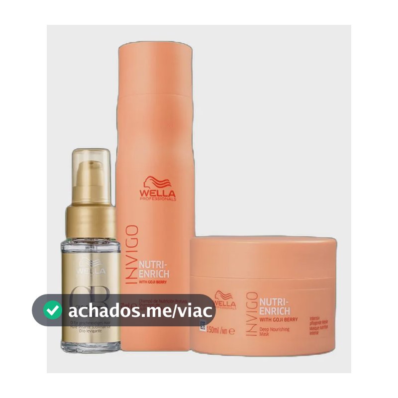 Kit Wella Professionals Invigo Nutri-enrich + Oil Reflection