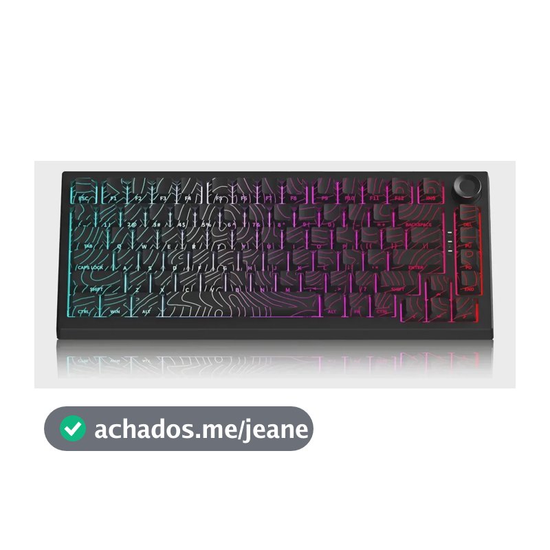 Teclado Gamer Mecânico Bluetooth 5.0/2.4ghz Switch Mx Clear Teclado Gamer Rgb Com Software Próprio Led Colorido, Customizável Jp-k138