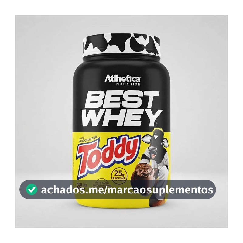Proteína Atlhetica Nutrition Best Whey em pó sabor Toddy x 900g
