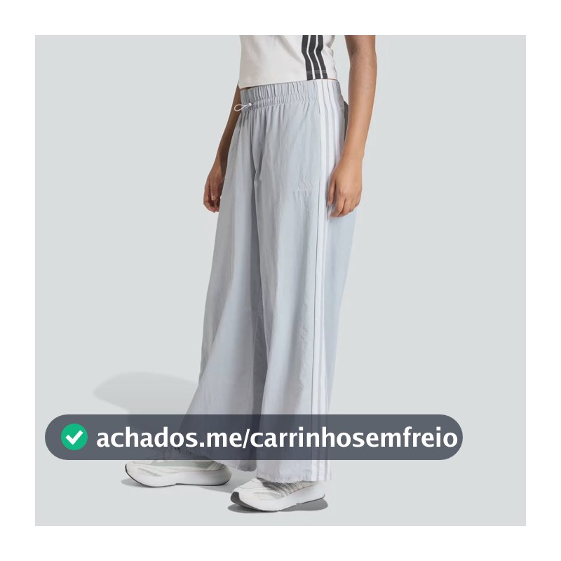 Calça adidas W 3s Wv Pt Feminina Cinza E Branca Cinza - P