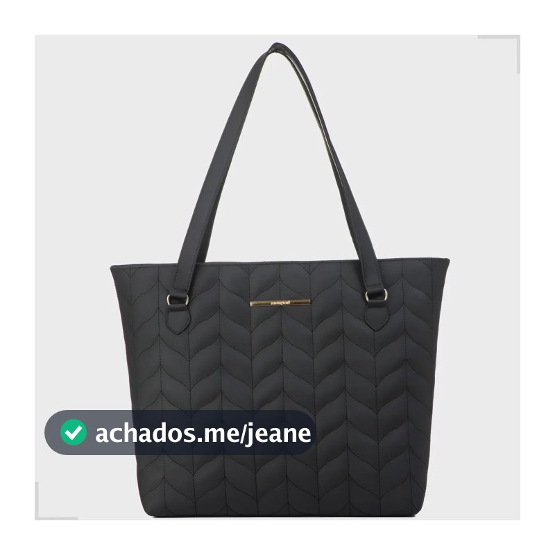 Bolsa Feminina Sacola De Ombro Grande Trabalho Faculdade Acambamento dos ferragens Ouro Cor Preto Desenho do tecido Bordado