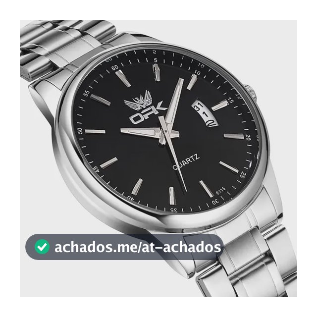 Opk Relógio Masculino Original Prata À Prova D'água 6010