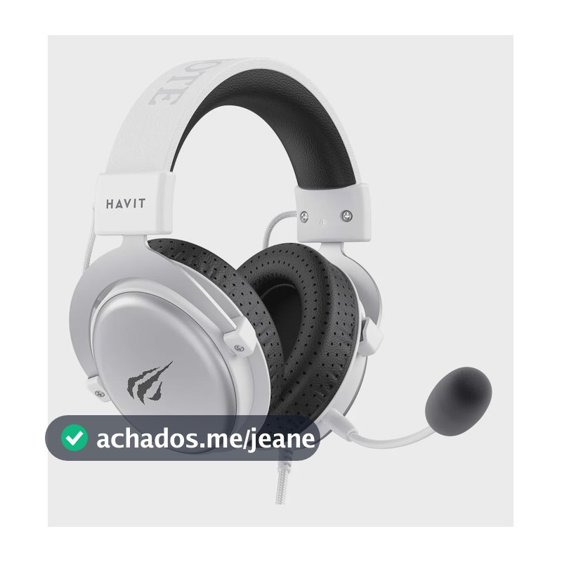 Fone De Ouvido Gamer Headset Havit H2015d Pc Consoles Branco