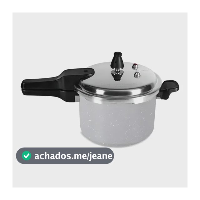 Panela De Pressão 4,2l Antiaderente De Indução Super Brinox Cor Cinza