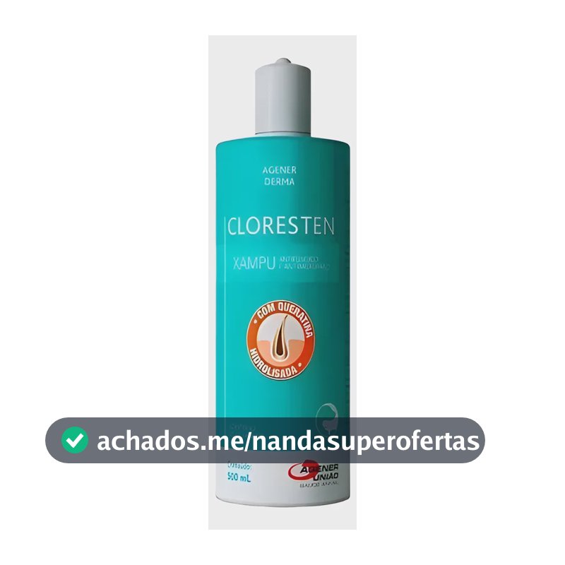 Cloresten Shampoo Dermatologico Pet 500 Ml P/ Fungo Bacteria Herbal