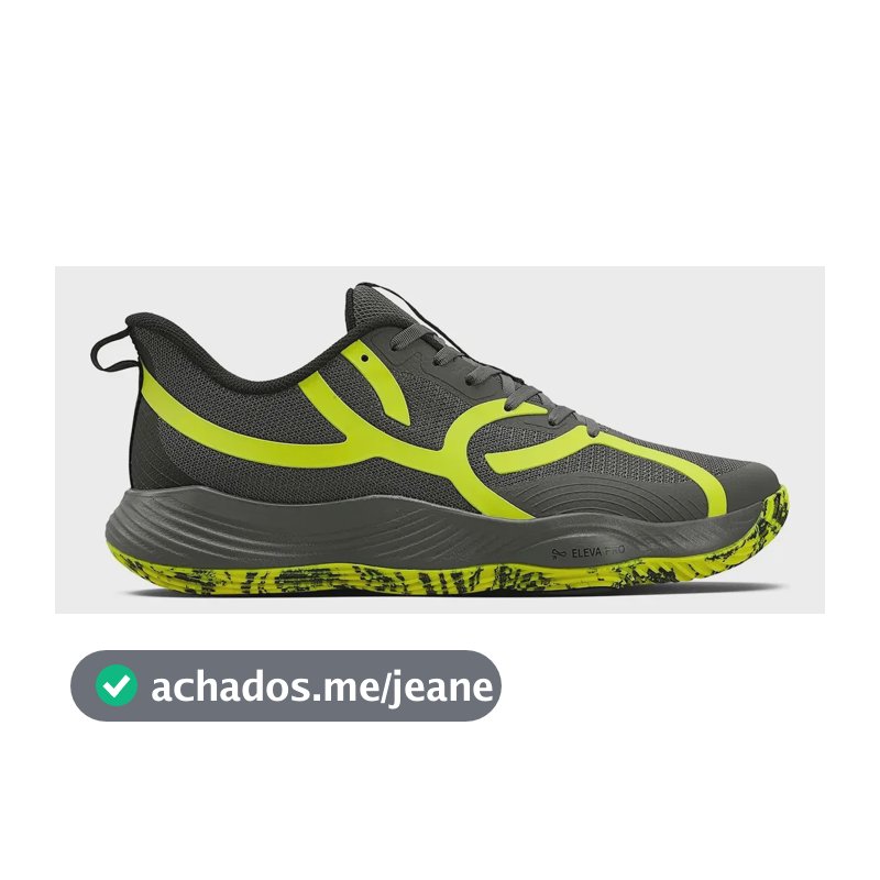 Tênis Olympikus Quadra2 Masculino Leve Confortável Esportivo Cinza/amarelo Liso 39 Br