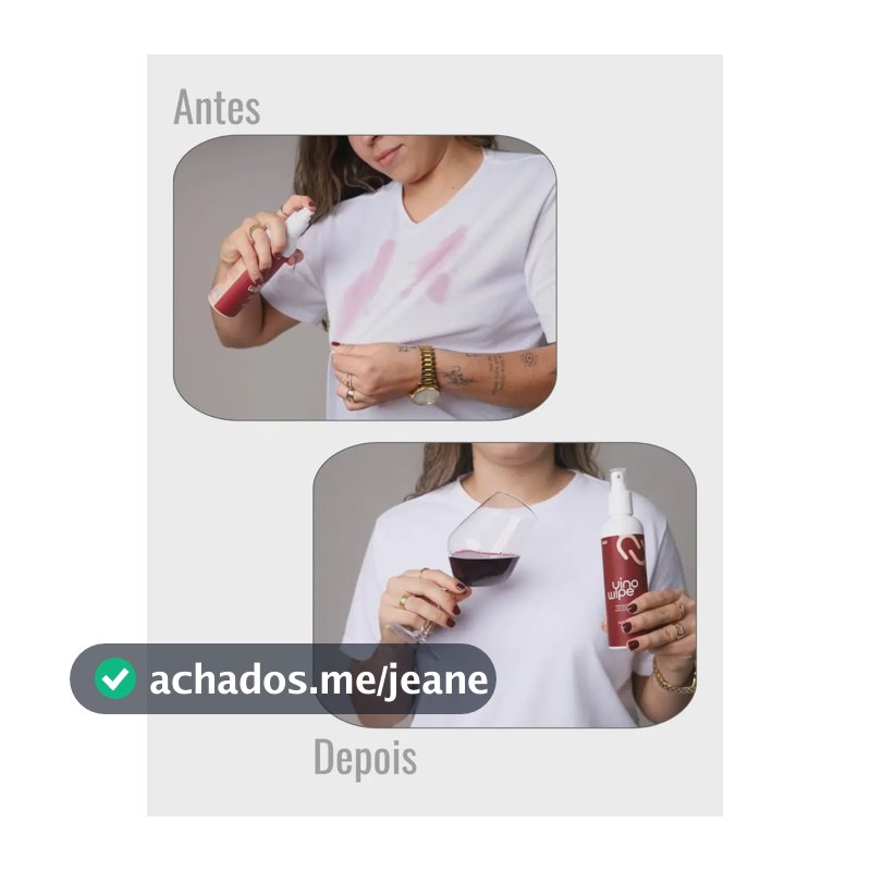 Tira Manchas De Vinho Vinowipe 240ml Liquido Lavar Roupas