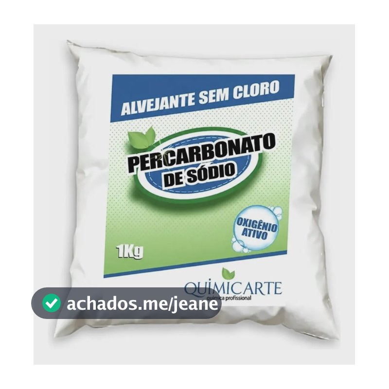 Percarbonato De Sódio 1 Kg Tira Manchas Alvejante Sem Cloro