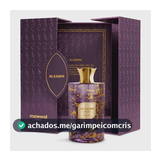 Perfume Árabe Mawwal Alkawn Unissex 100ml Eau De Parfum