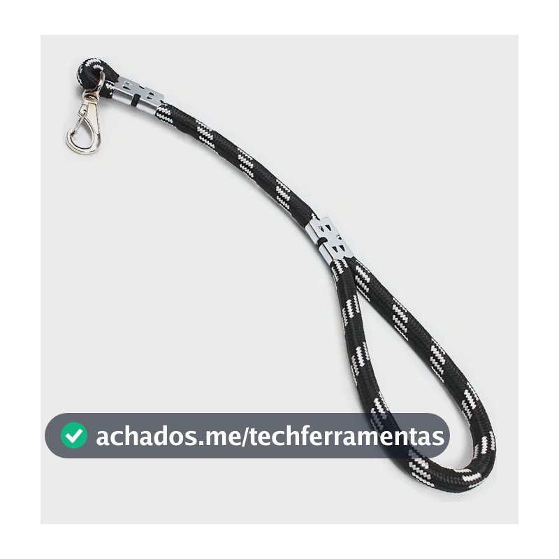 Guia Para Cachorros Grande Guia Para Caes 60x1,6cm Cor Preta