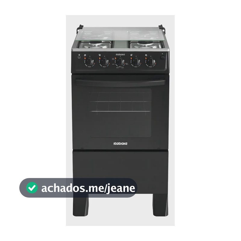 Fogão Itatiaia Star New 4 Bocas Mesa Inox Forno 48l-bivolt
