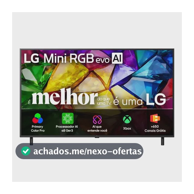 Smart TV 4K 55" LG Mini RGB evo AI MRGB85 2026