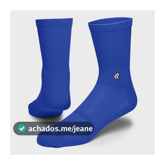 Meia Performance Corrida Clclismo Esportes Azul Royal